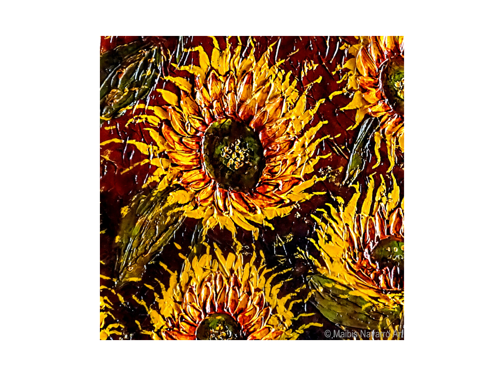 SUNFLOWERS IN OILS - image 1 - student project