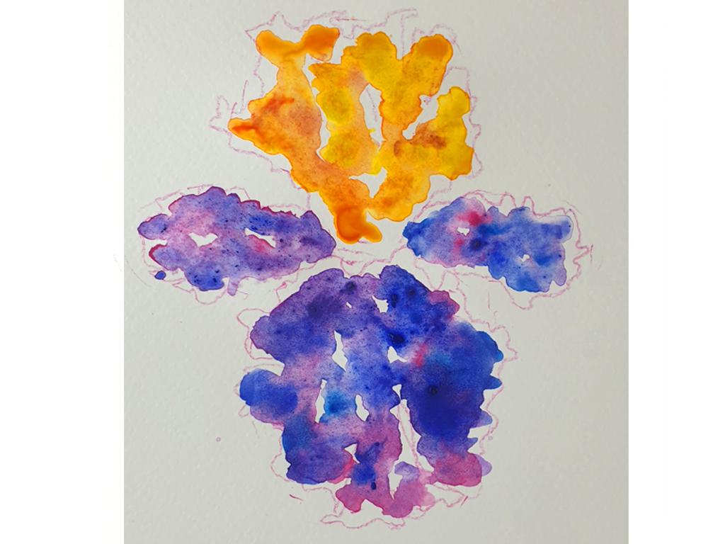 Easy & loose watercolor iris - image 4 - student project