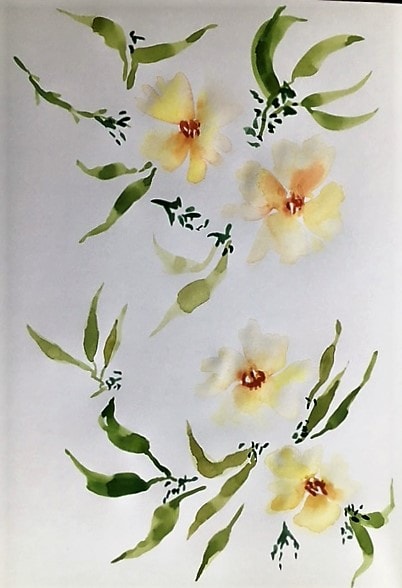 First try on flowers with touching technique - image 1 - student project