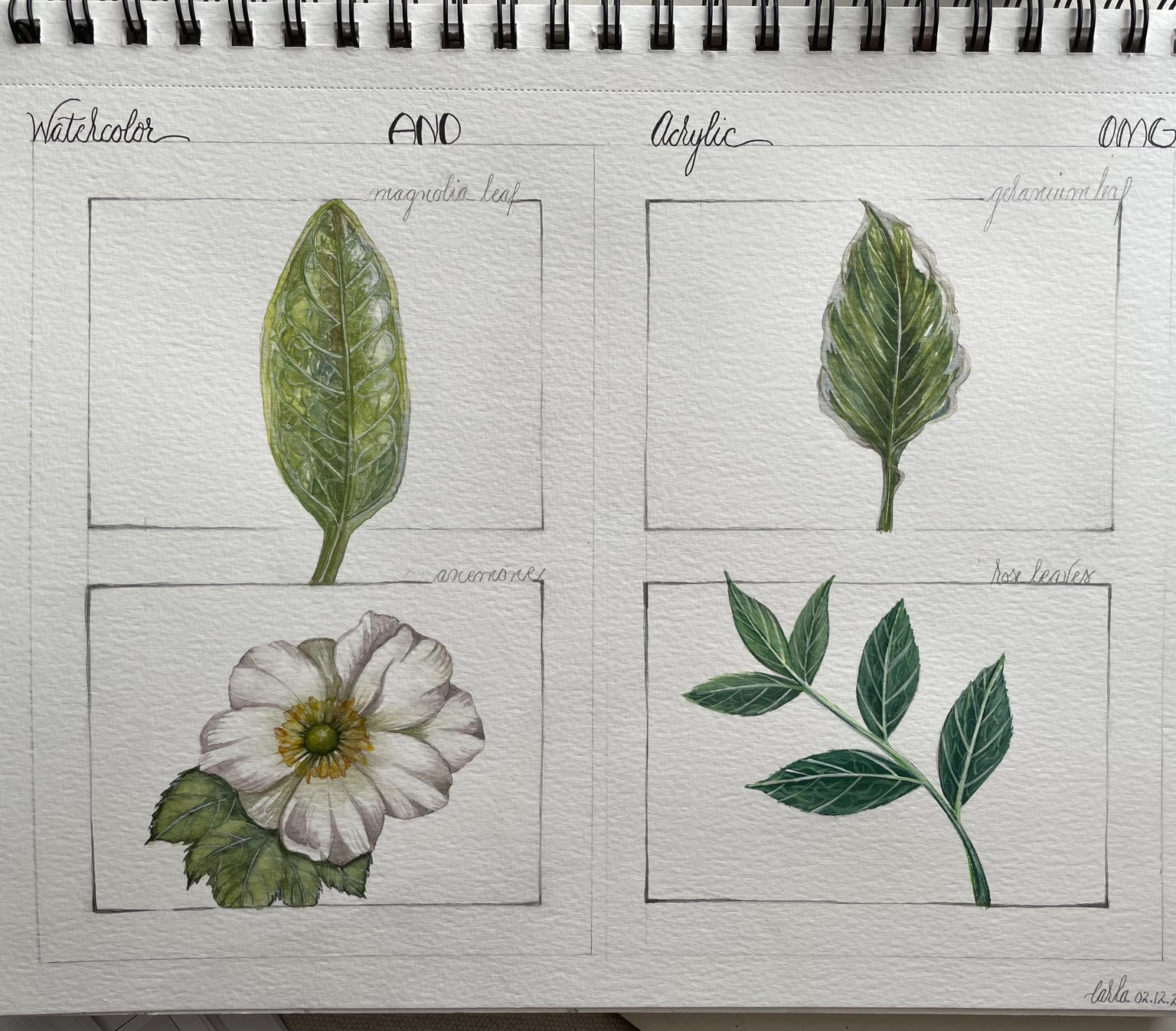 Watercolor or acrylic OMGoodness - image 2 - student project