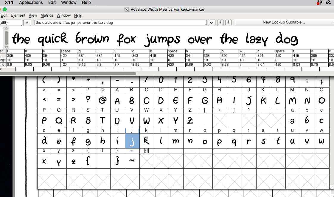 It's Tropical! Creating a font from my handwriting.  - image 2 - student project