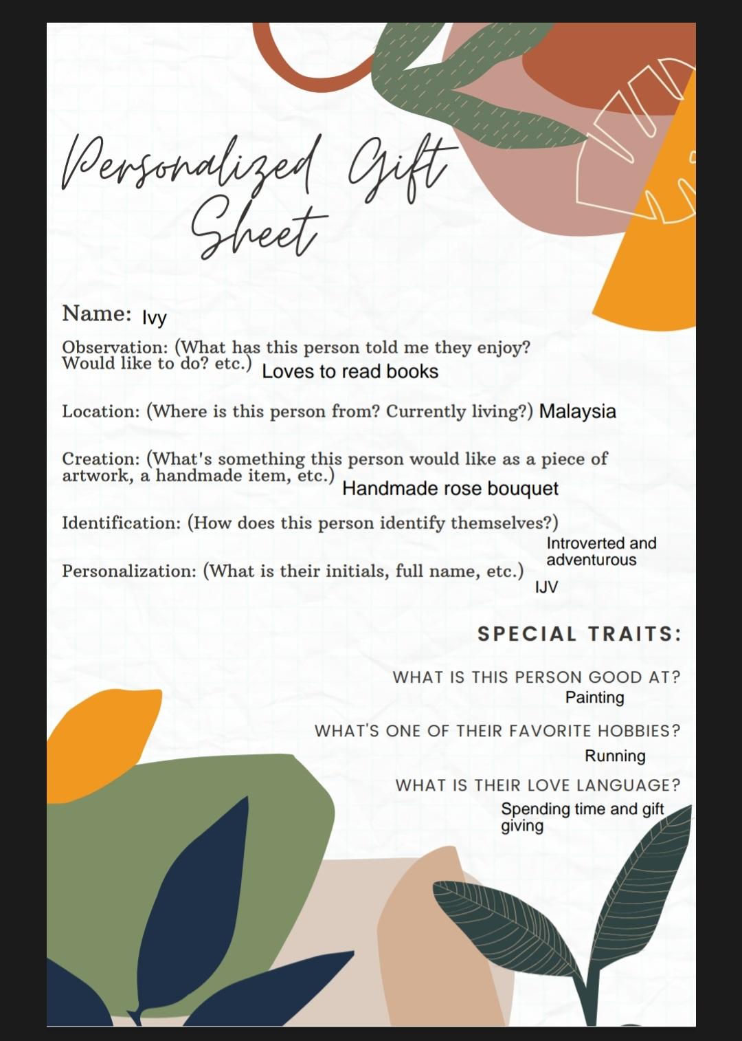 Gift giving - image 1 - student project