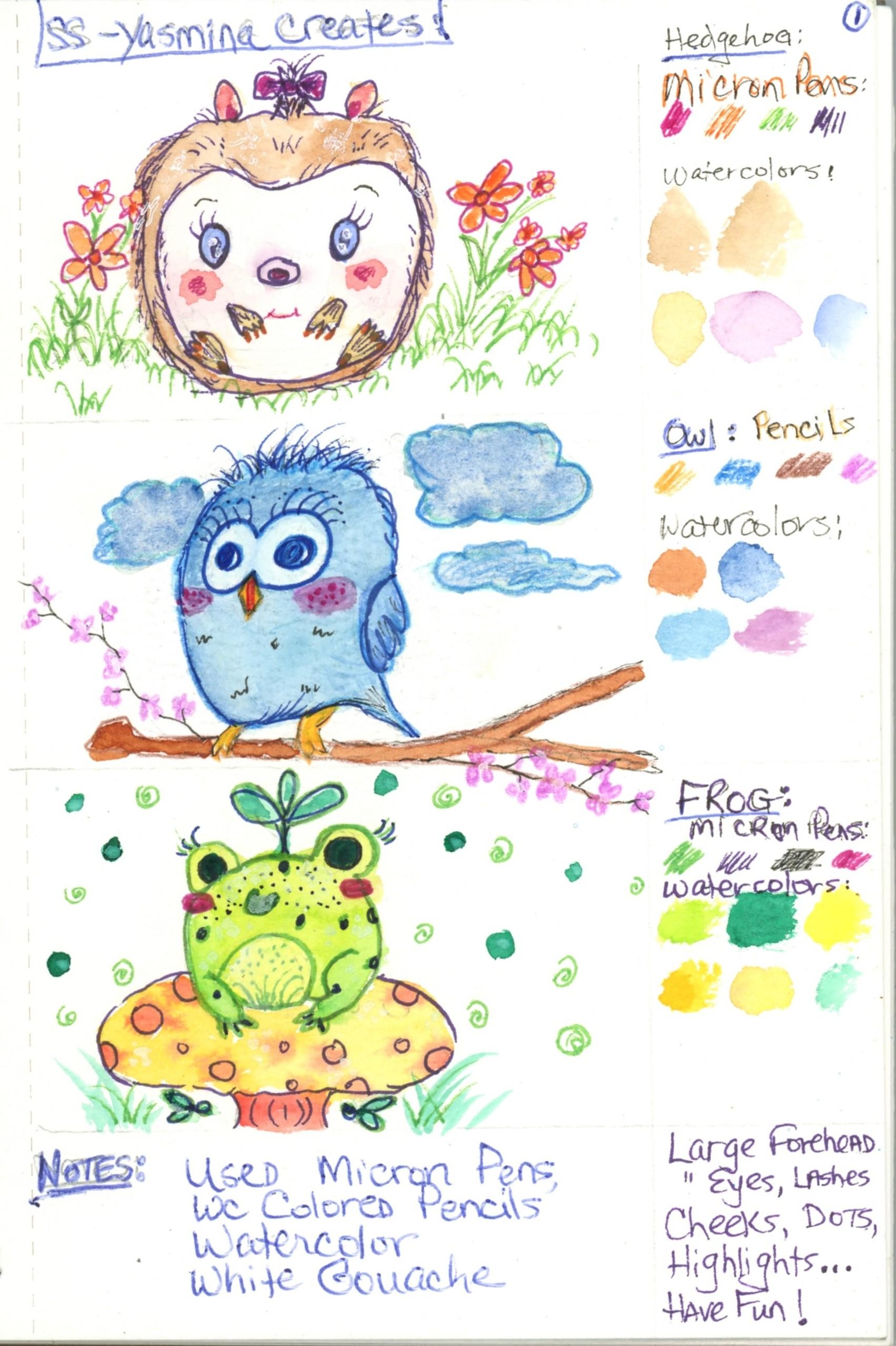 Yasmina Creates - Creating 10 Woodland Cuties  ;) - image 2 - student project