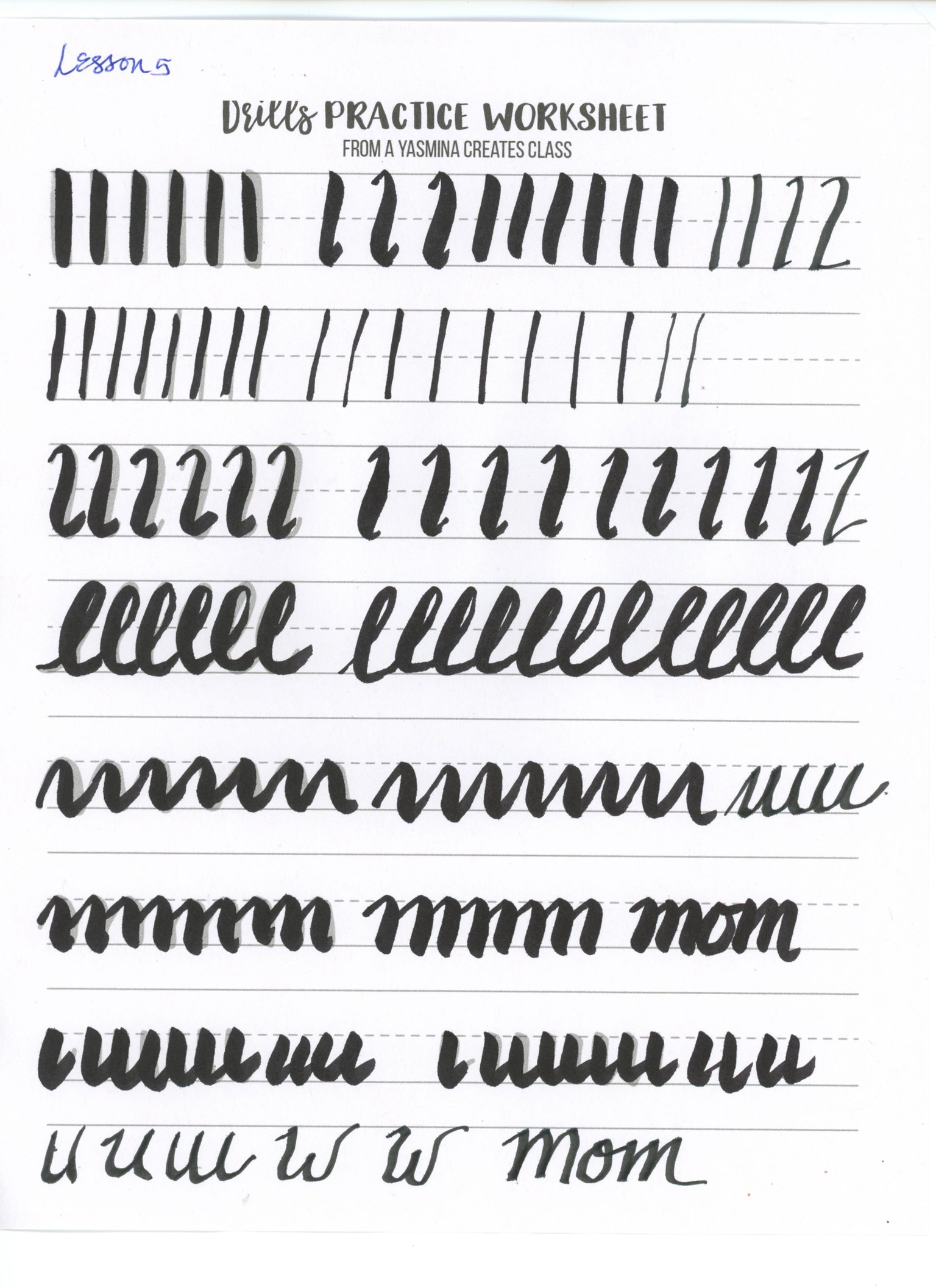 Beginner Modern Calligraphy - image 1 - student project