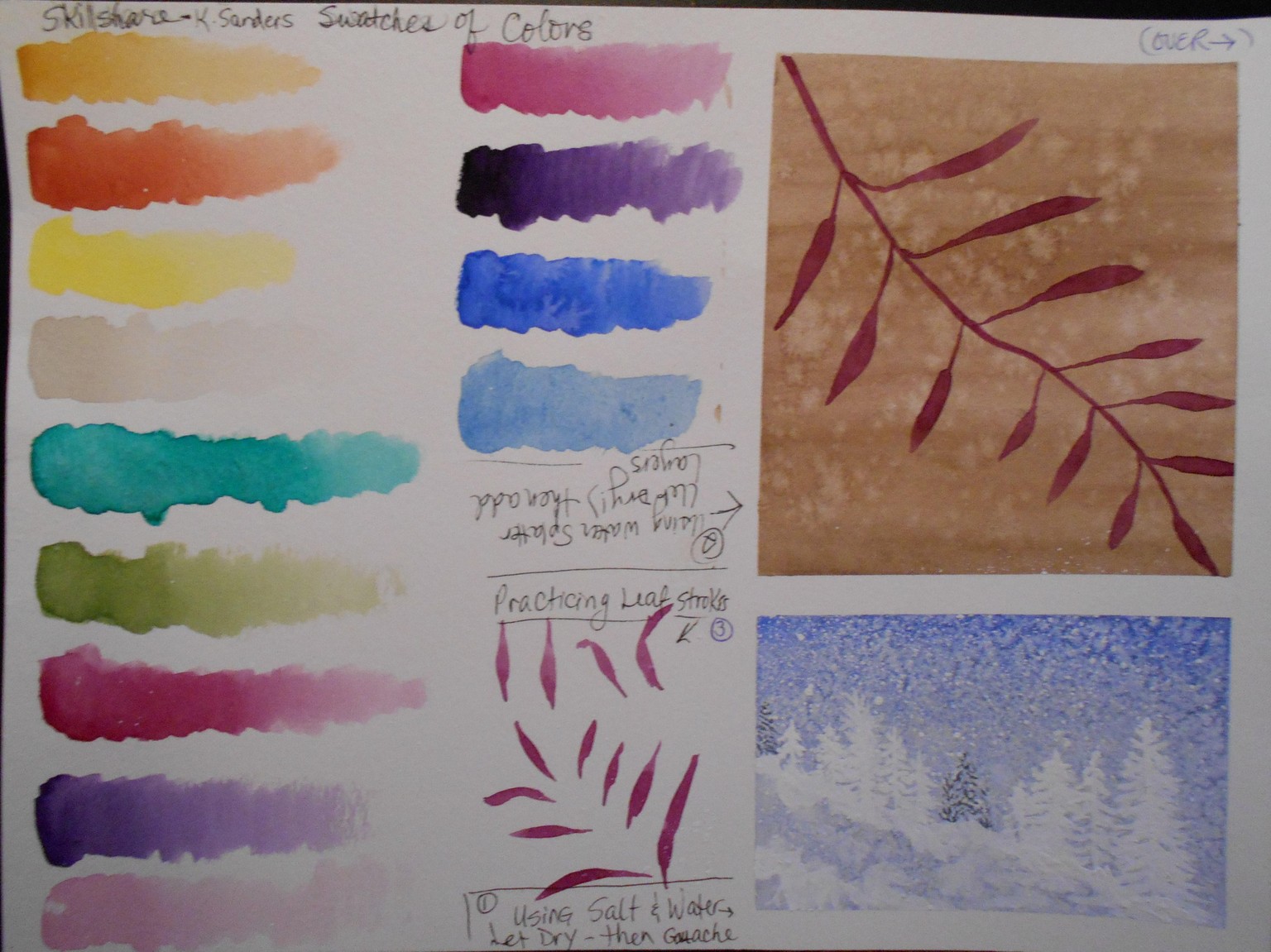 Watercolor Techniques & Textures - image 1 - student project
