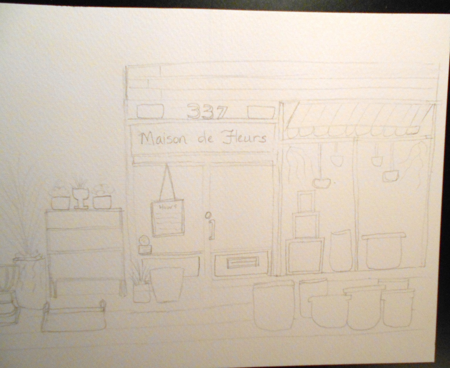 Expressive Watercolor illustration: A Flower shop ! Jyotsna Pippal - image 6 - student project
