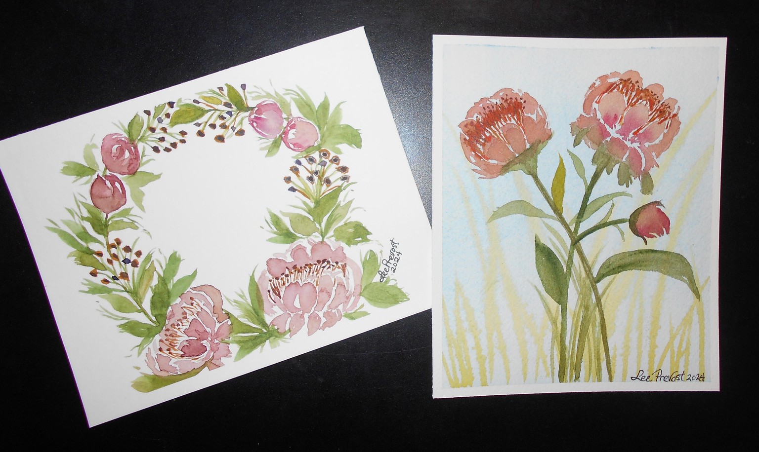 Peonies Wreath and Peonies Bunch - image 1 - student project