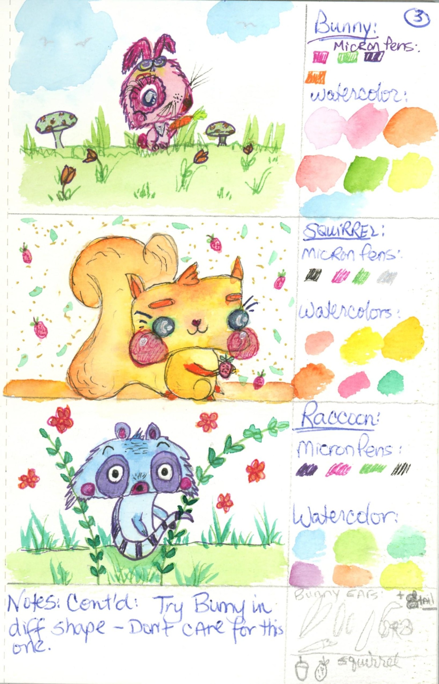 Yasmina Creates - Creating 10 Woodland Cuties  ;) - image 4 - student project