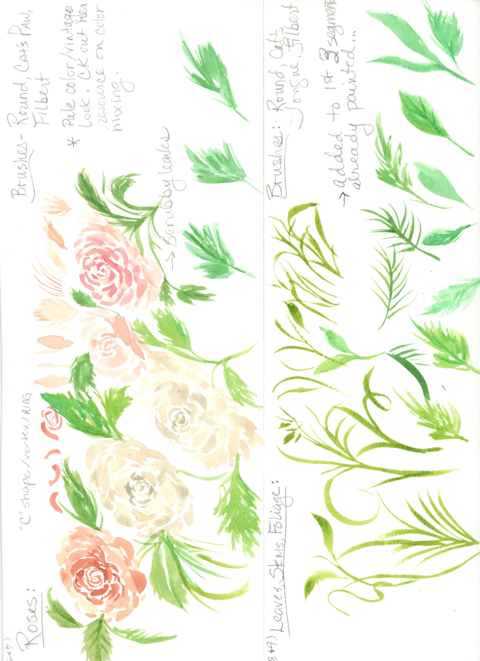 Loose Fall Watercolor Floras - image 3 - student project