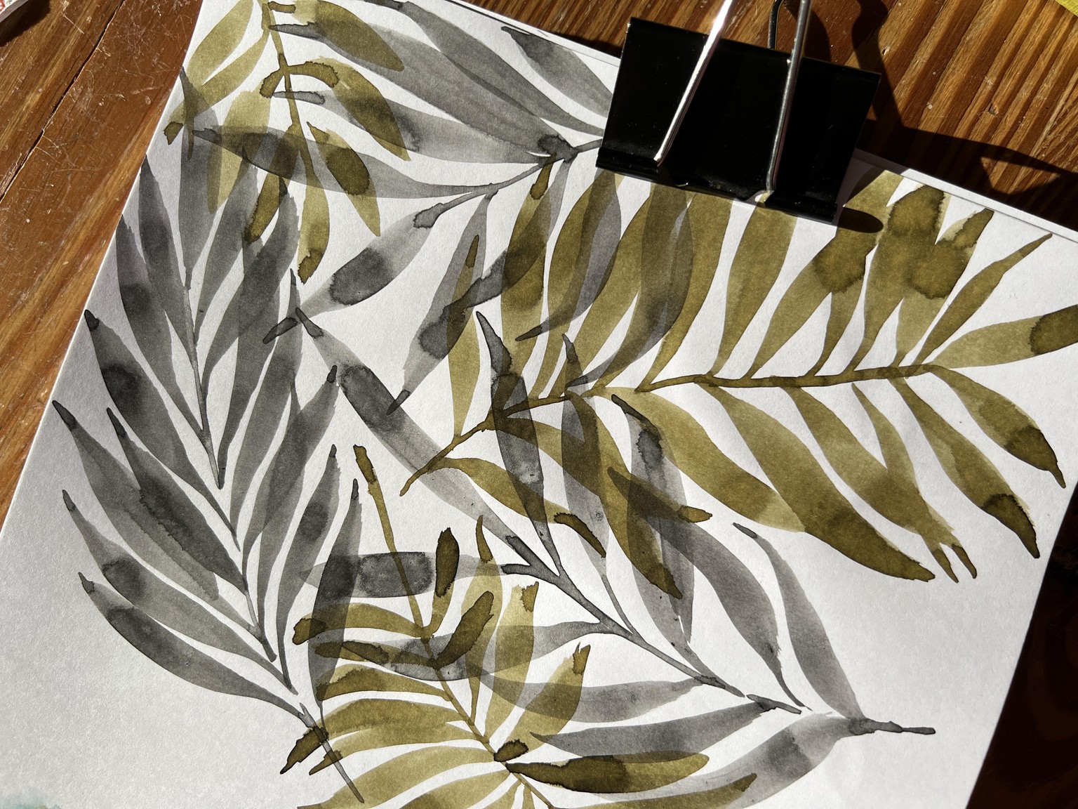 palm tree and leaves - image 3 - student project