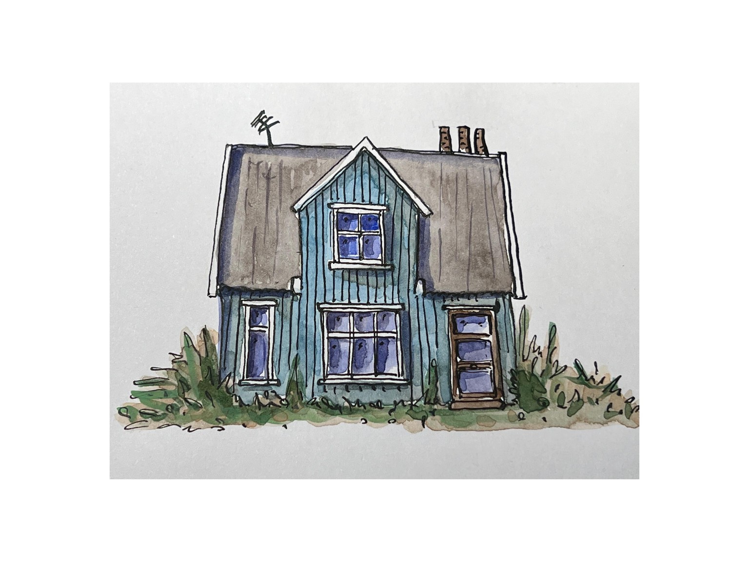 cottages sketchbook - image 1 - student project