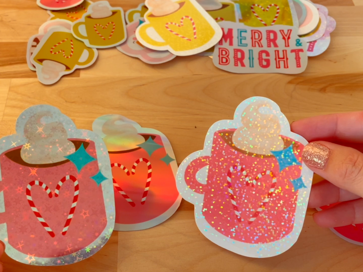 DIY Holographic Stickers for Holiday Gifts - image 1 - student project