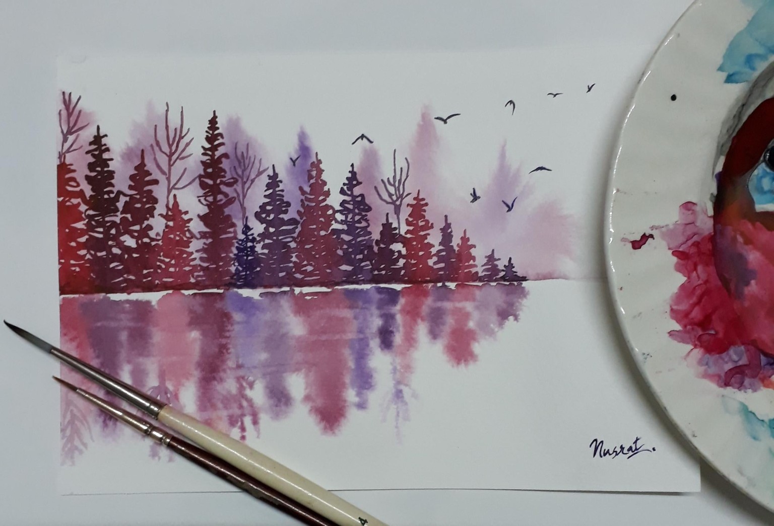 Misty pines with Trupti - image 1 - student project