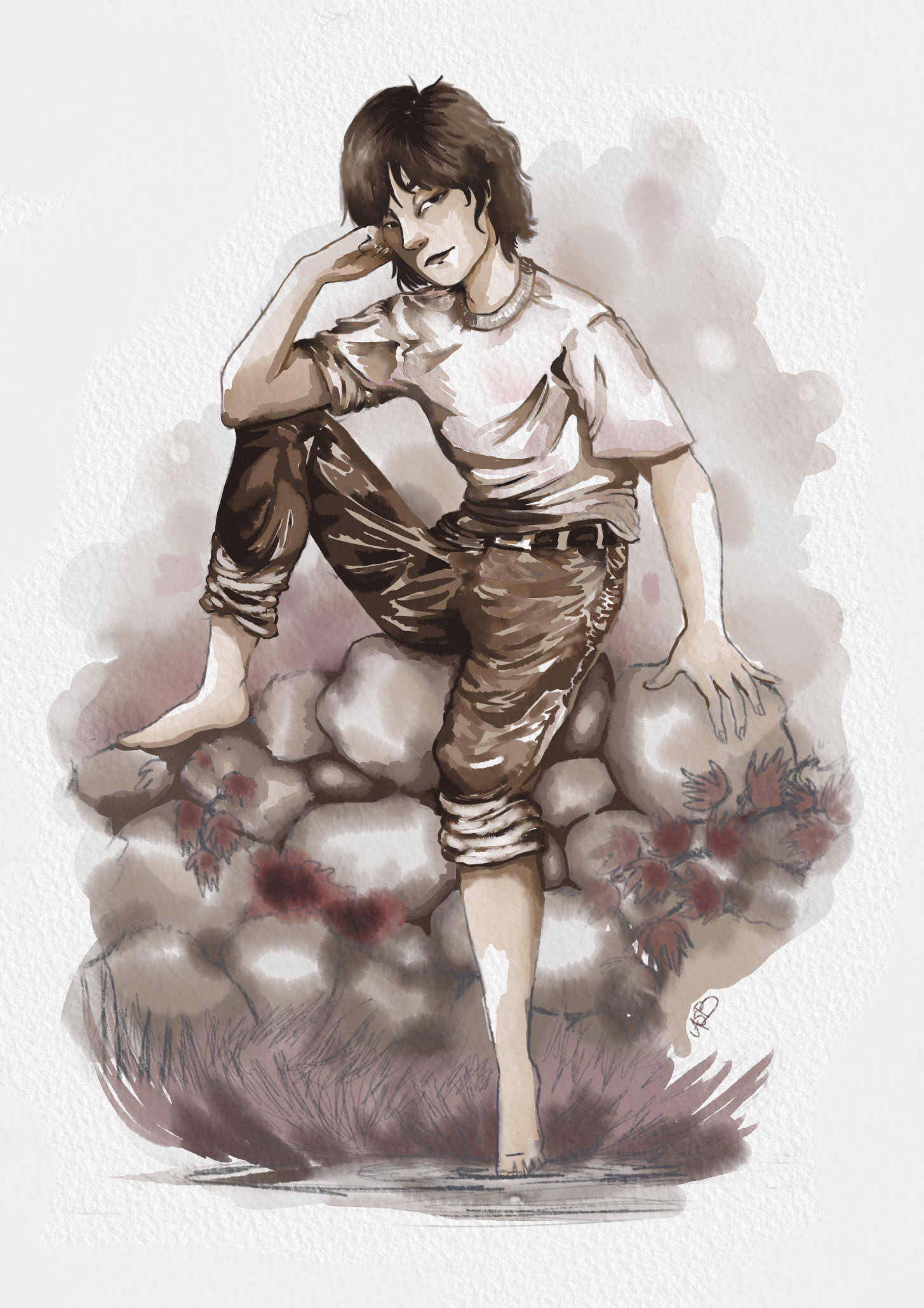 Sepia boy - image 1 - student project