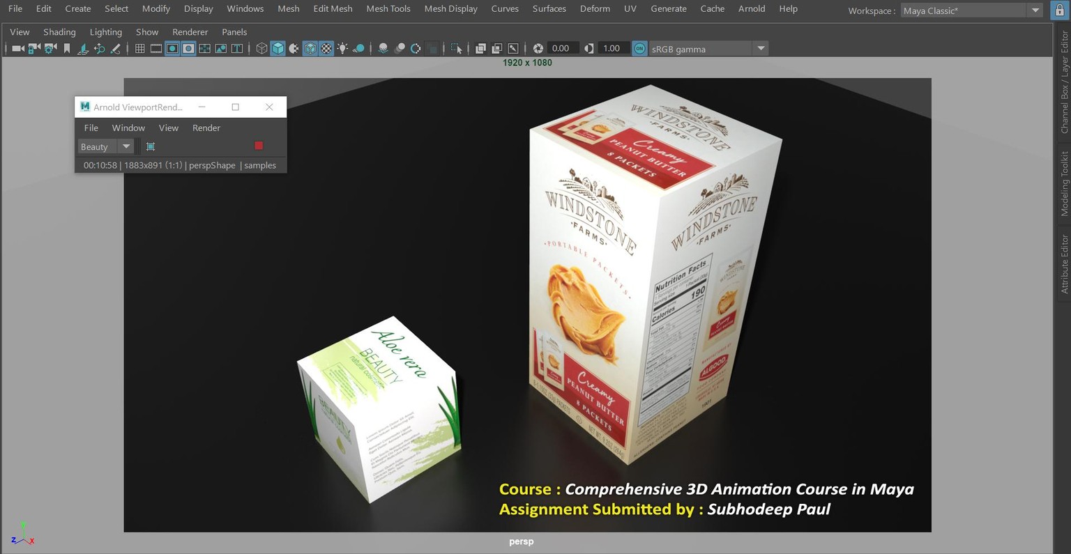 3D Modeling, Lighting, Shading, Texturing and Title Animation in Maya - image 6 - student project