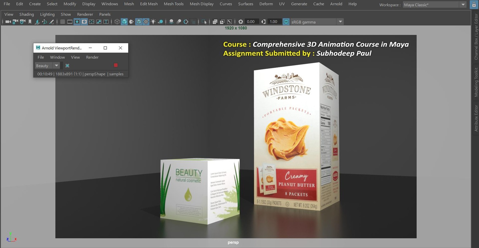 3D Modeling, Lighting, Shading, Texturing and Title Animation in Maya - image 5 - student project