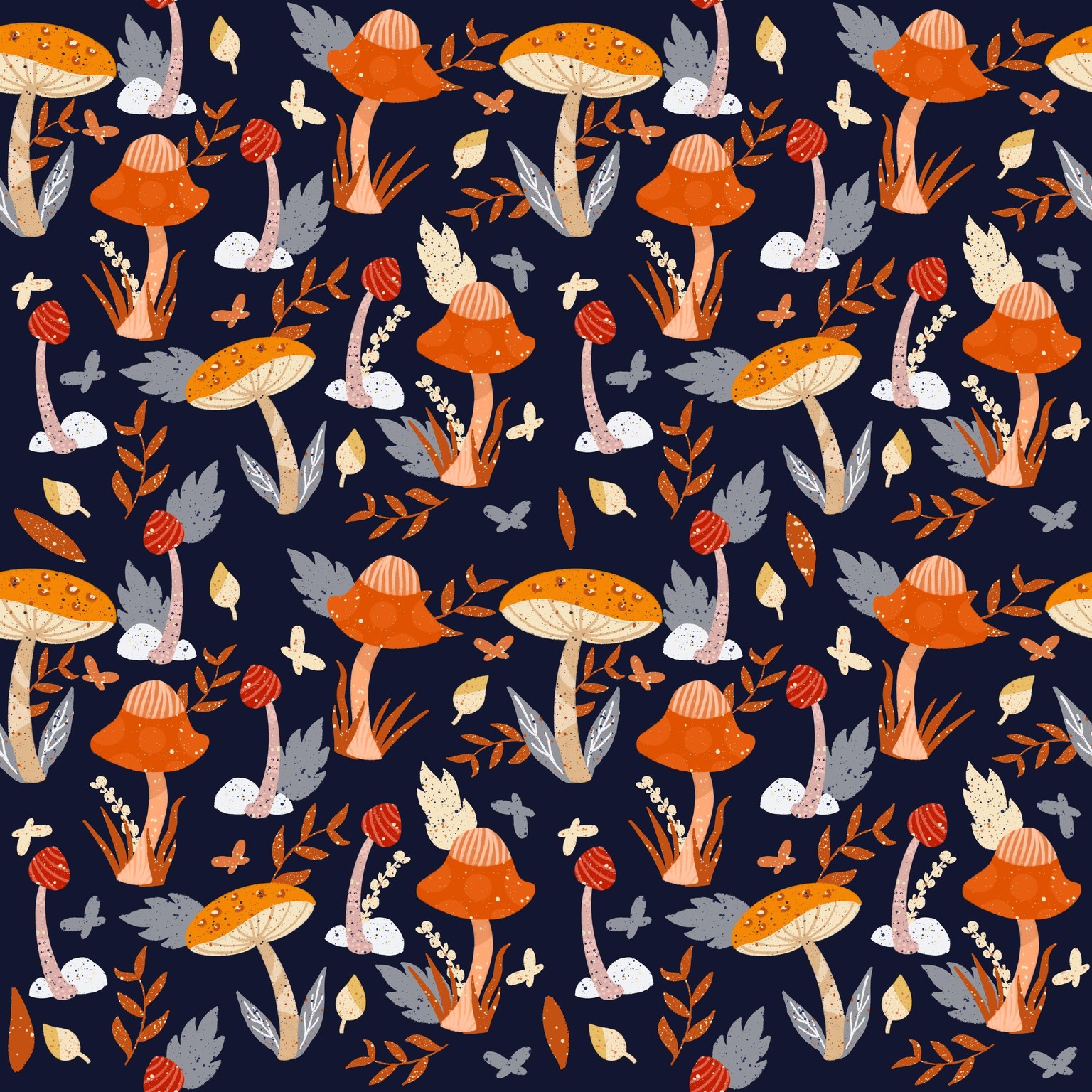 Mushrooms pattern - image 4 - student project