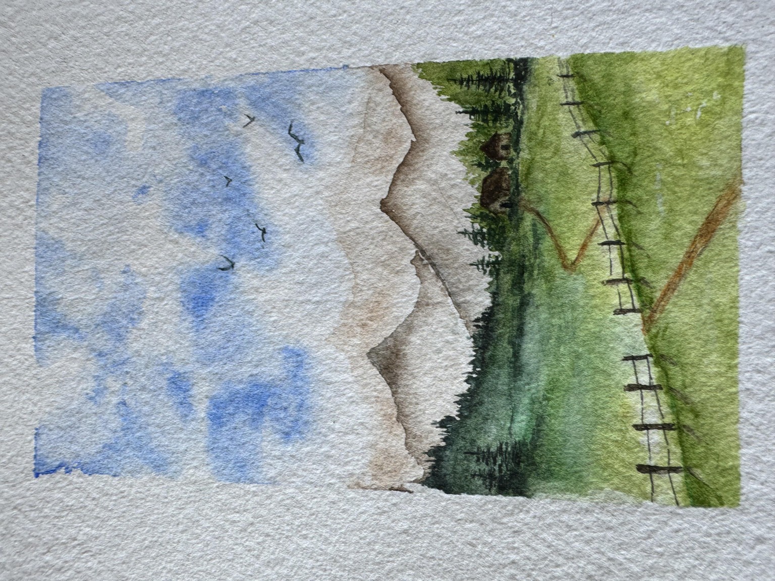 Easy watercolour landscapes - image 4 - student project