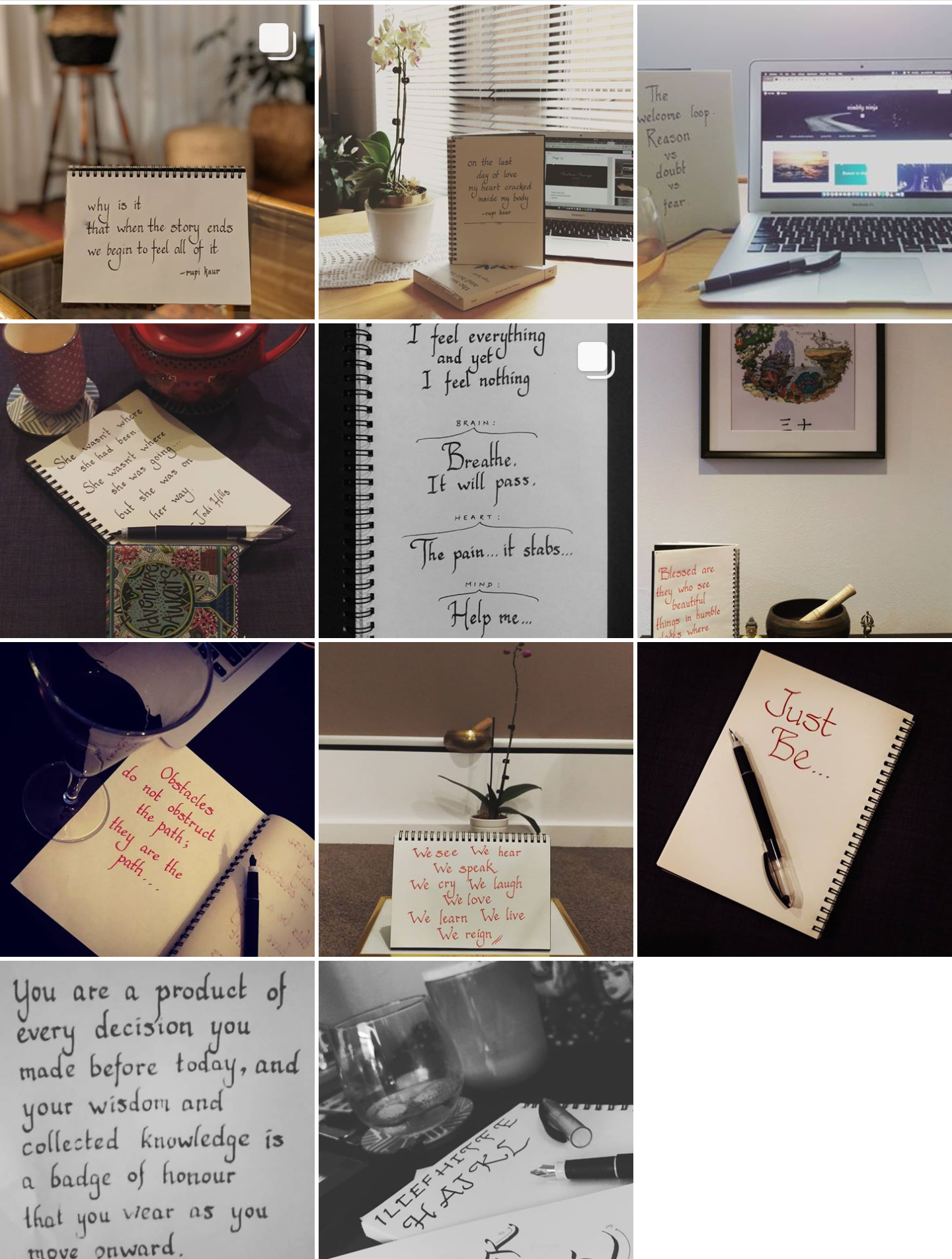 Calligraphy & personal blog @nimbly.ninja - image 1 - student project