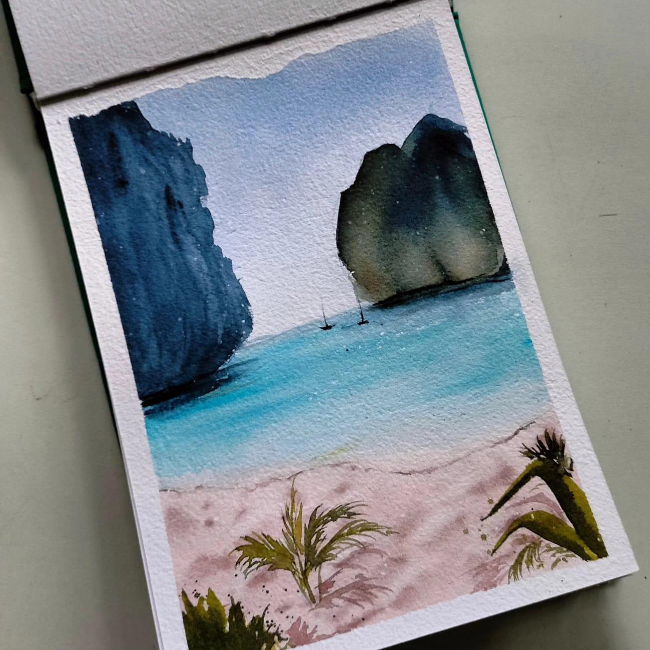 Watercolor Seascapes: A 7-Day Voyage Around the World - image 1 - student project