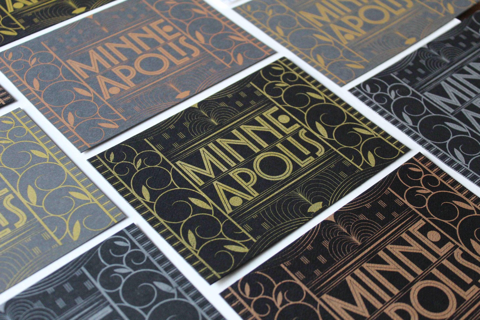 Minneapolis Screen-printed Postcard - image 20 - student project