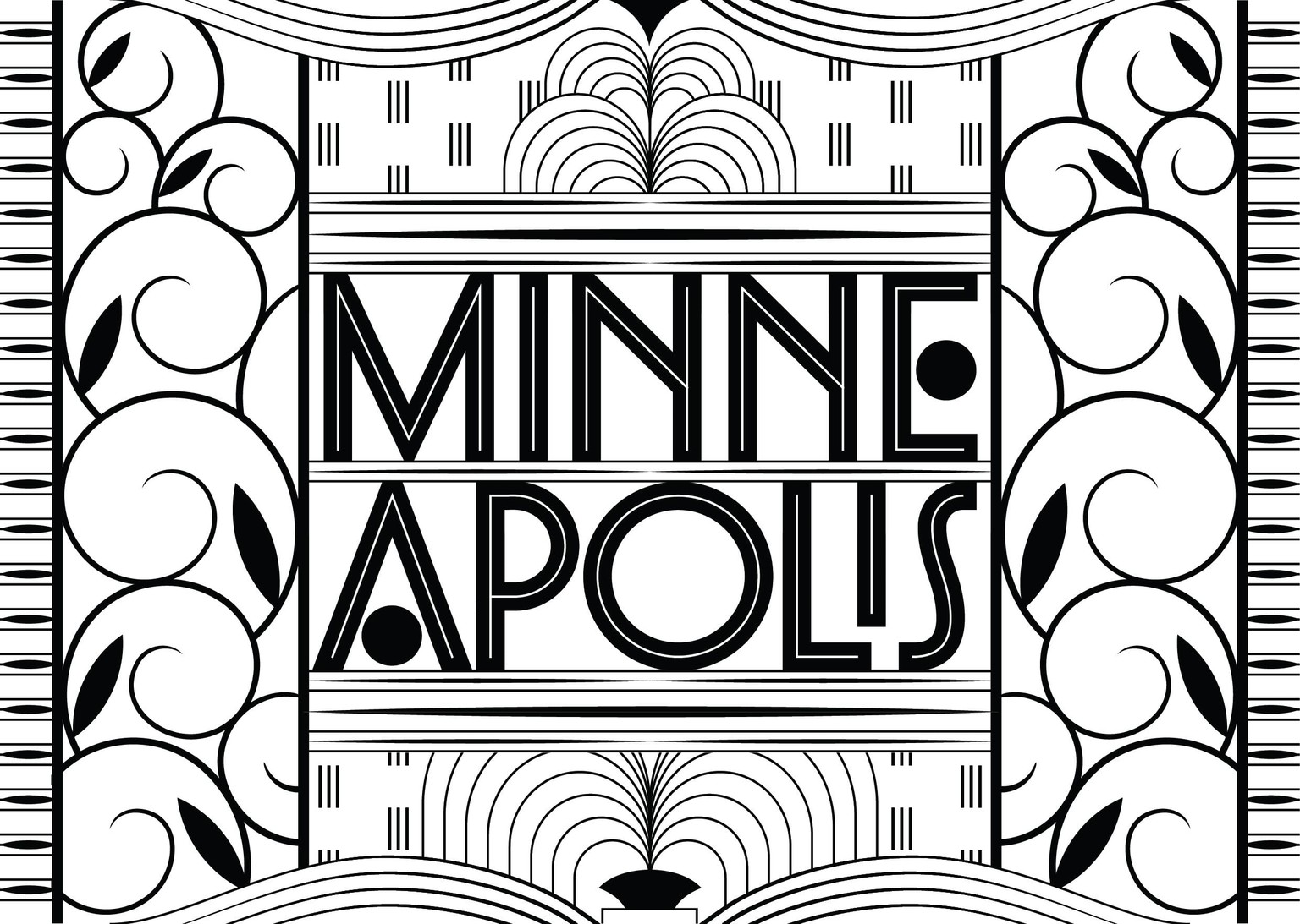 Minneapolis Screen-printed Postcard - image 7 - student project
