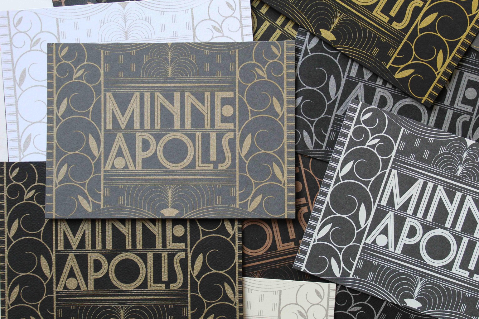 Minneapolis Screen-printed Postcard - image 17 - student project