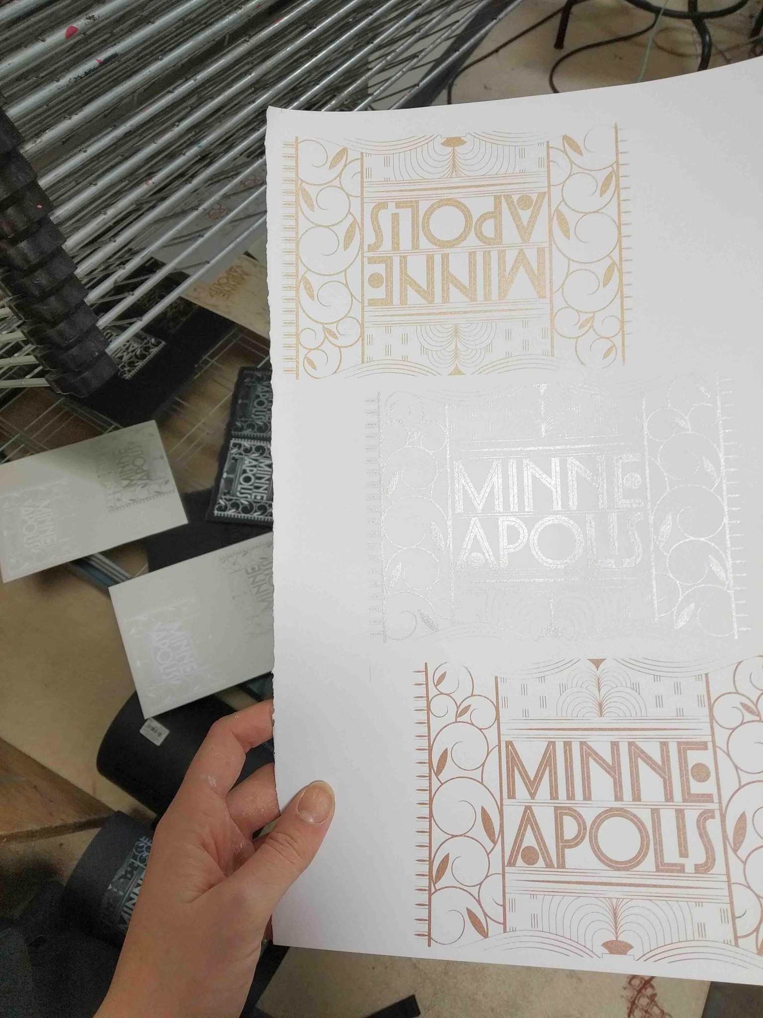Minneapolis Screen-printed Postcard - image 10 - student project