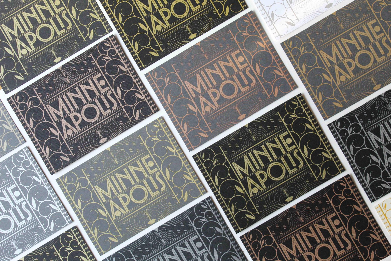 Minneapolis Screen-printed Postcard - image 15 - student project