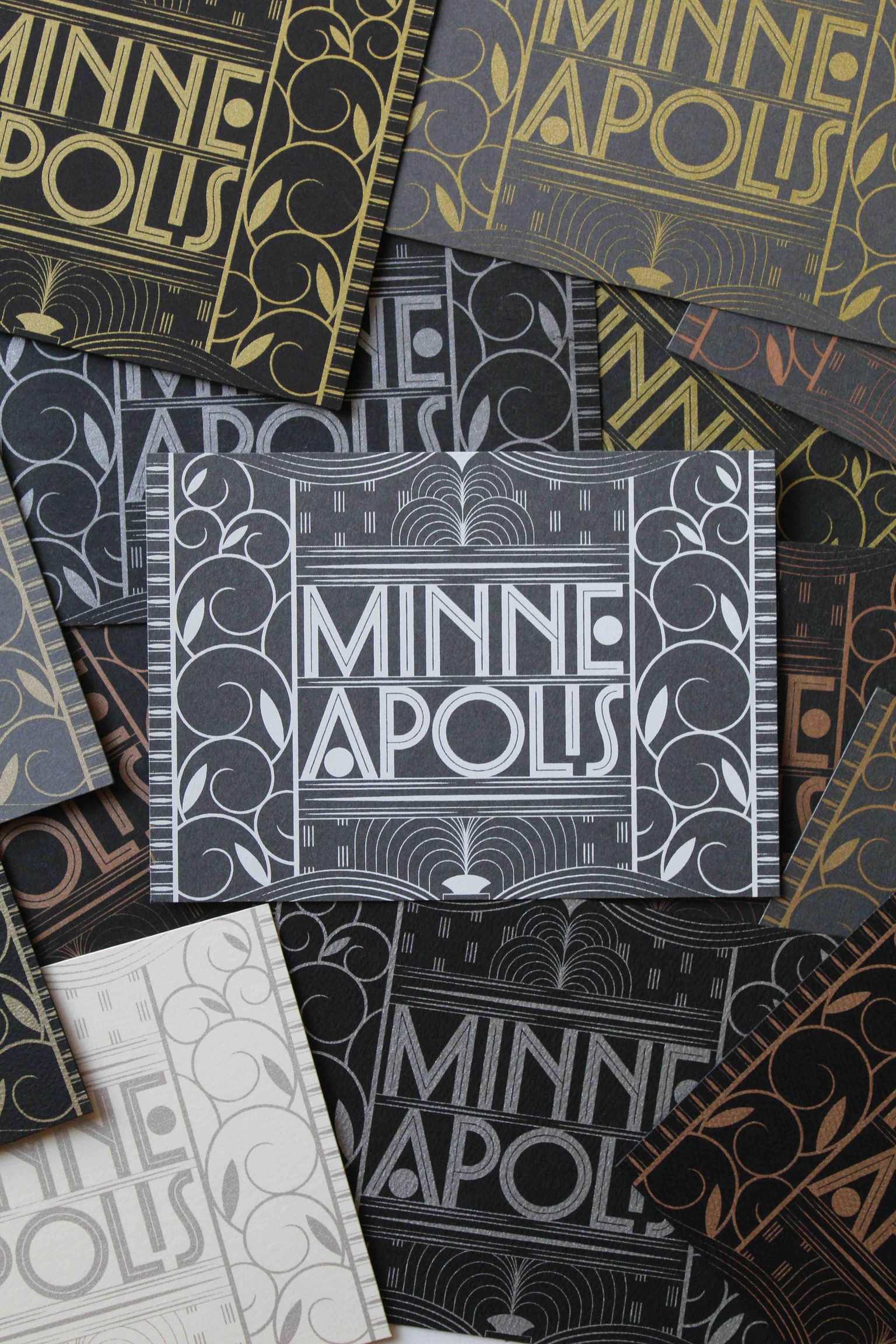 Minneapolis Screen-printed Postcard - image 14 - student project
