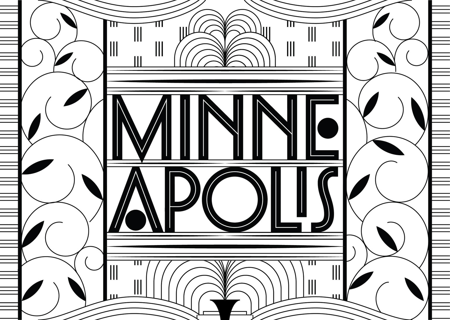 Minneapolis Screen-printed Postcard - image 6 - student project