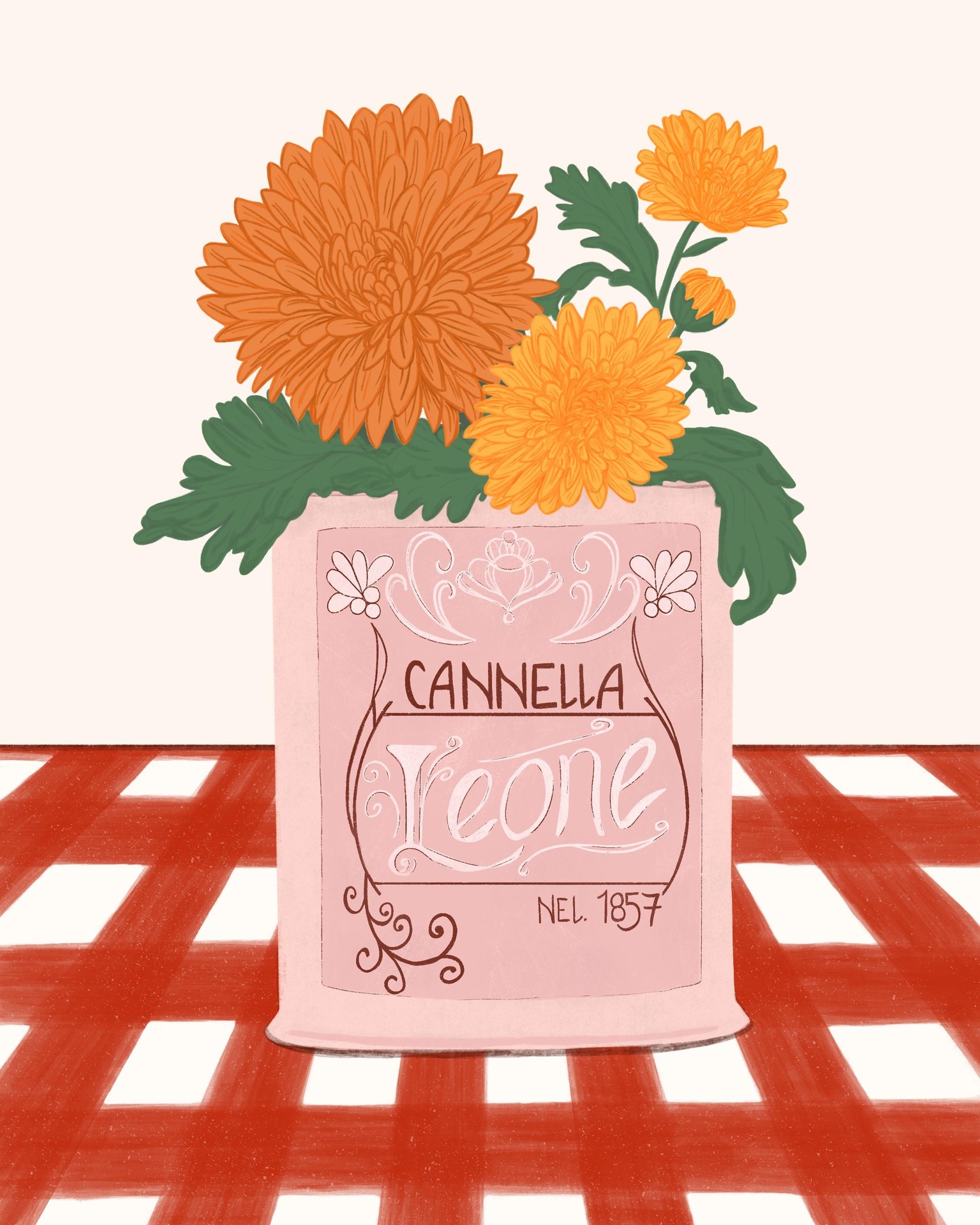 Flowers in an old candy tin - image 1 - student project