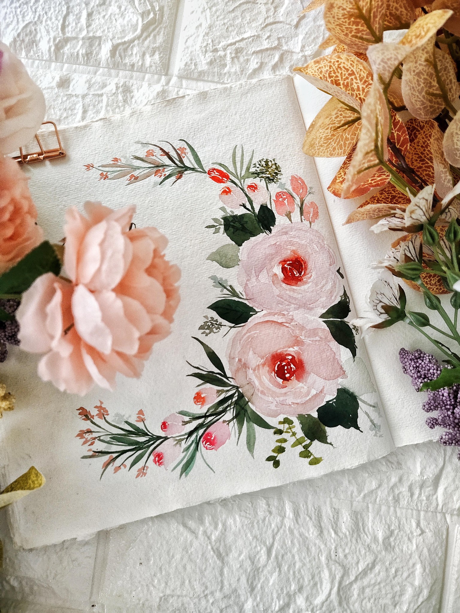 Mega Class for Painting Loose Roses - image 2 - student project