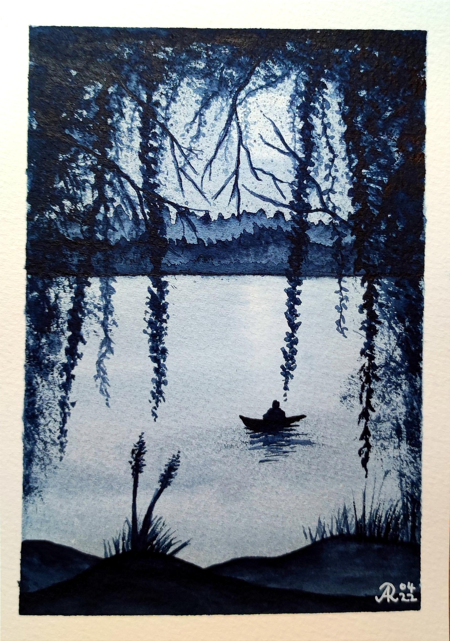 Moonlit Night On A Lake - image 1 - student project