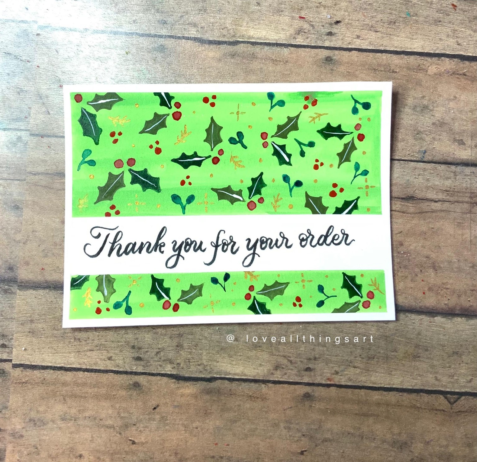 Christmas  and thank you card - image 1 - student project