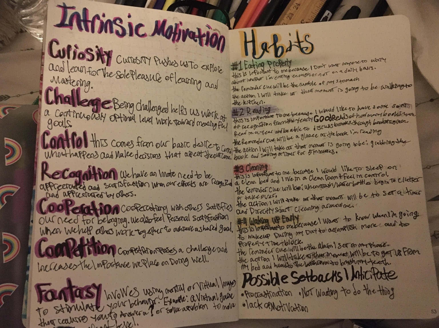 Habit Tracker/Habit Formation Journal Pages Class Project - image 1 - student project