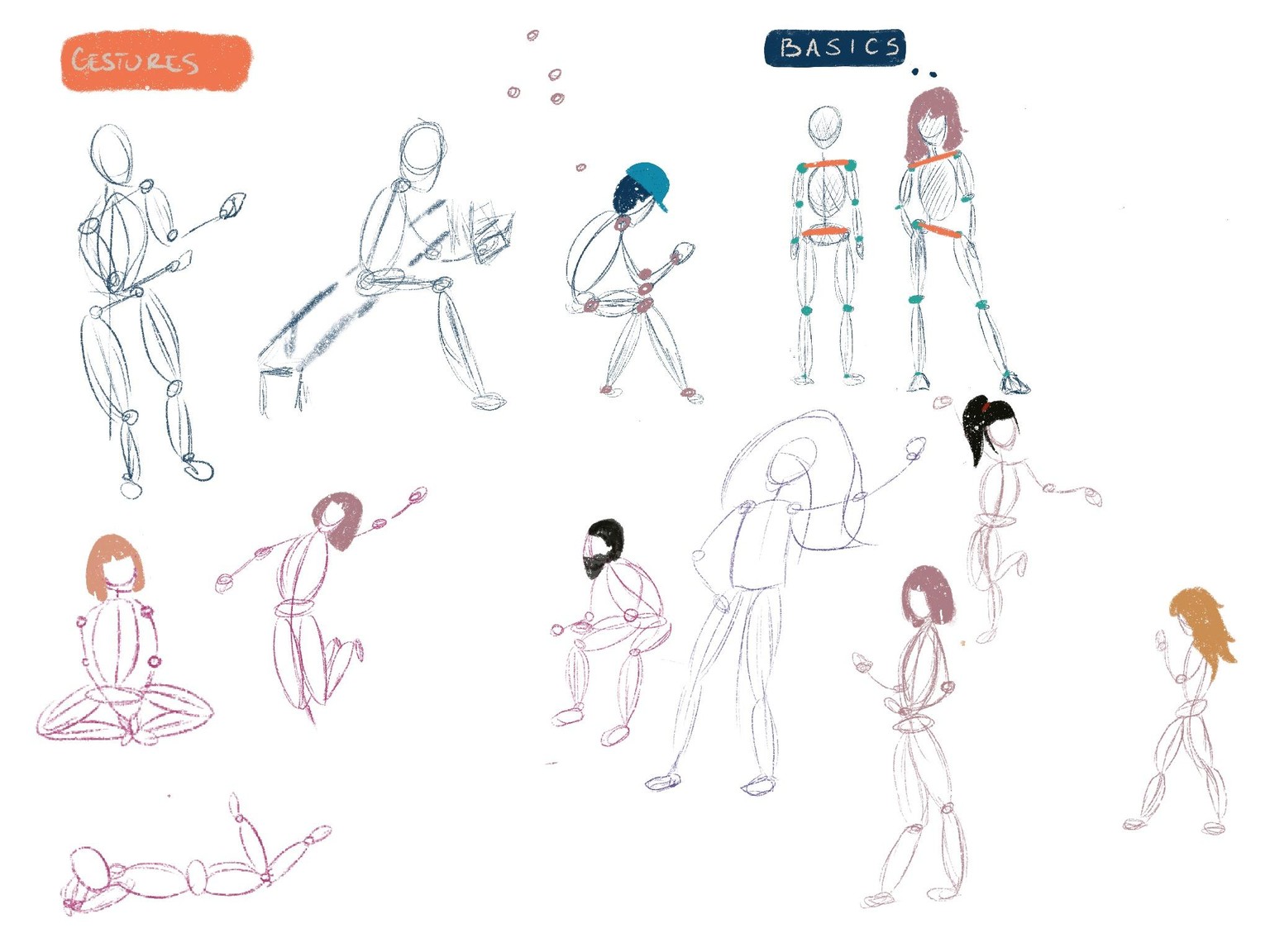 character poses - practice - image 2 - student project