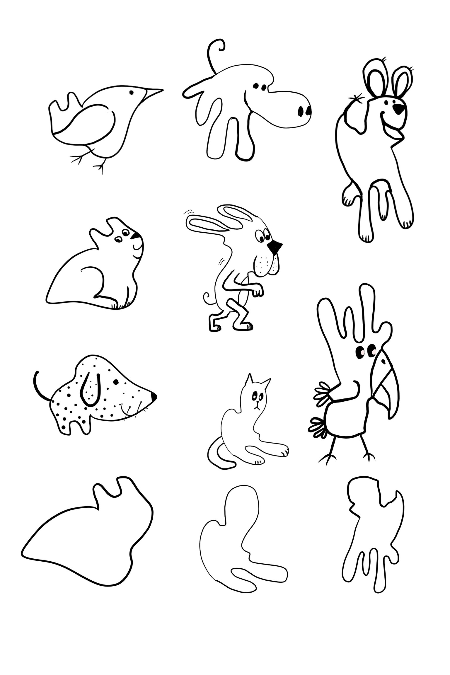 Random shapes turn into animals - image 4 - student project