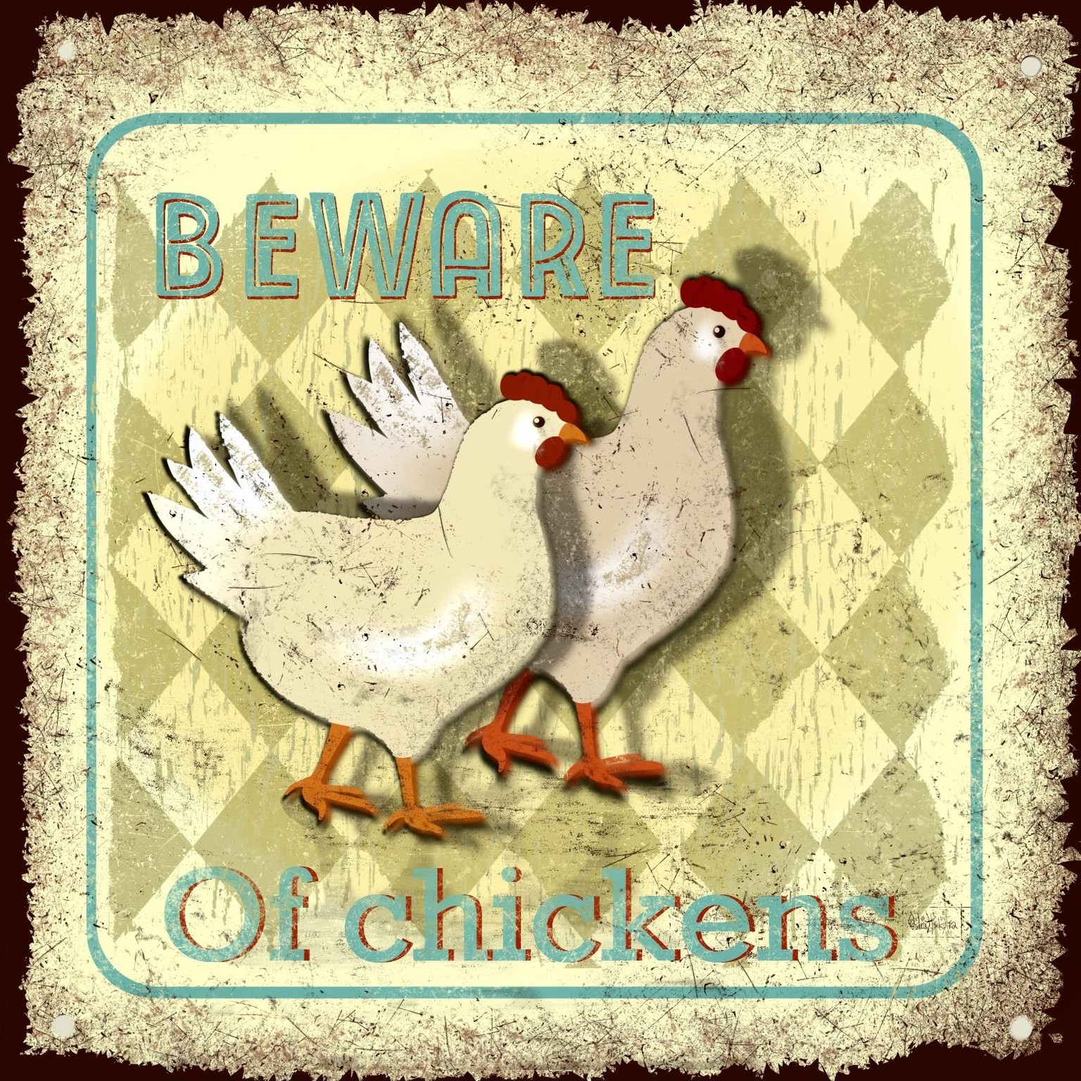 Vintage metal signs - image 3 - student project
