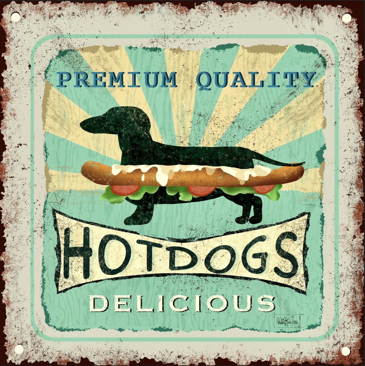Vintage metal signs - image 1 - student project