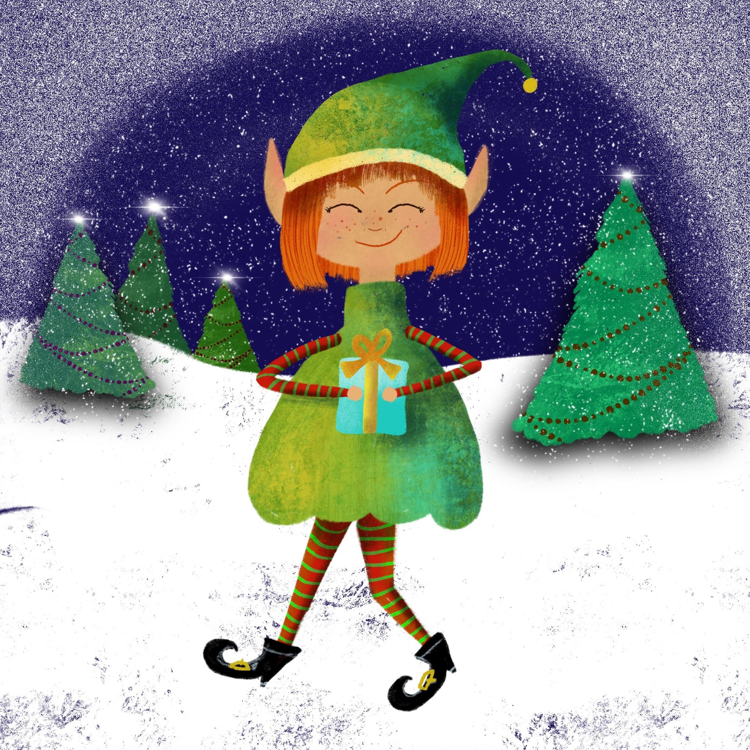 Winter and Christmas daily art - image 11 - student project