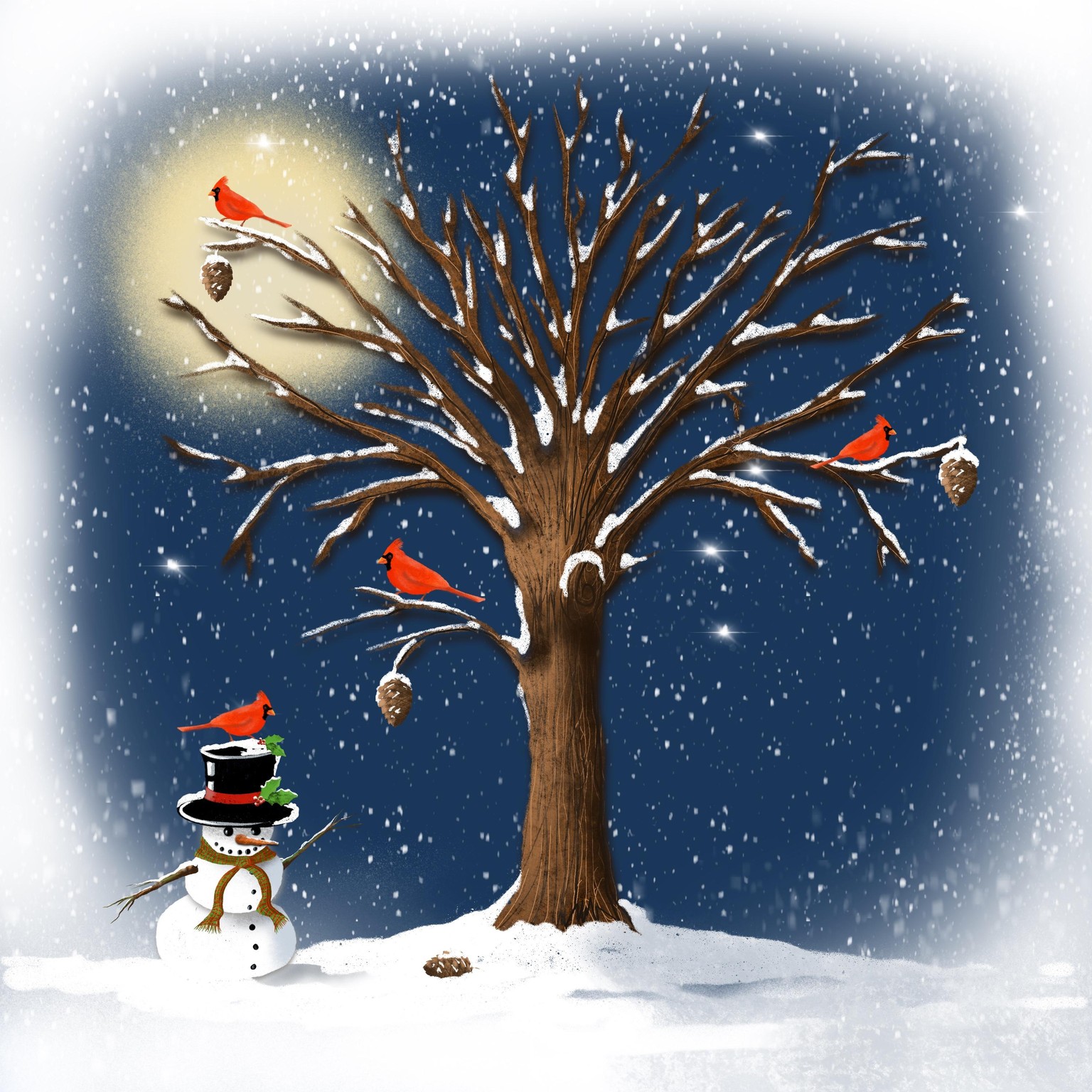 Winter and Christmas daily art - image 19 - student project