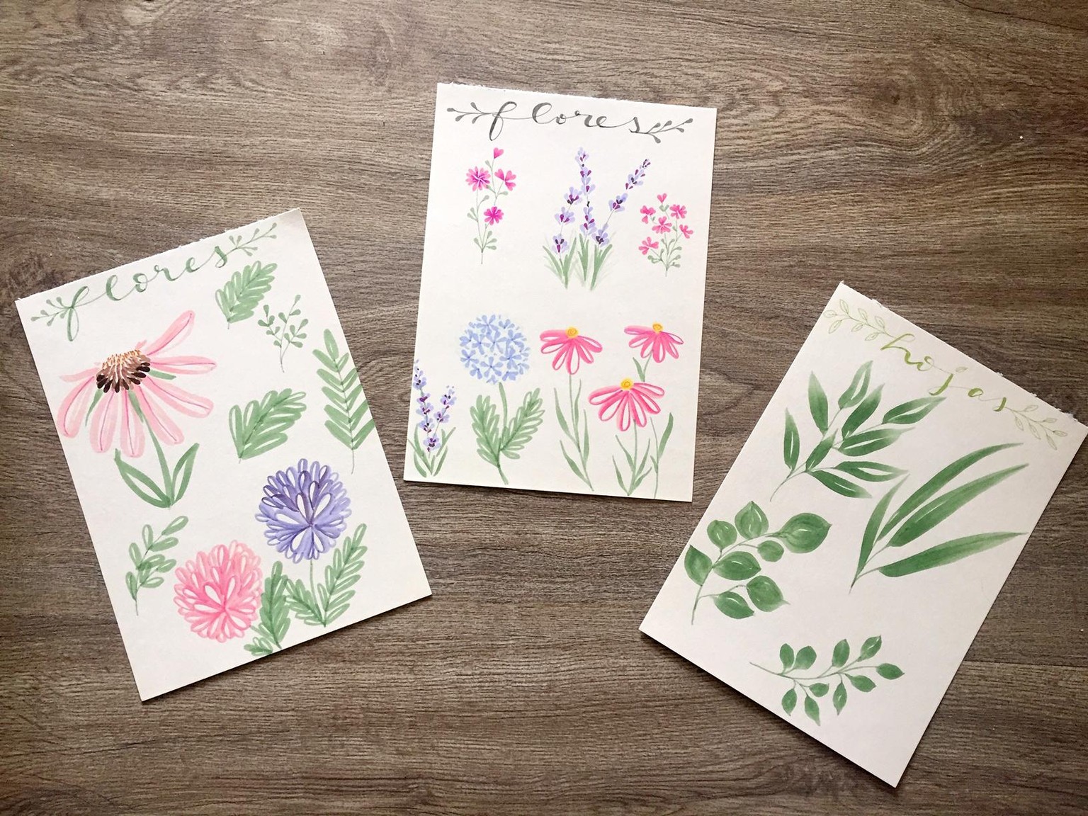 Flores con Brush pens - image 1 - student project