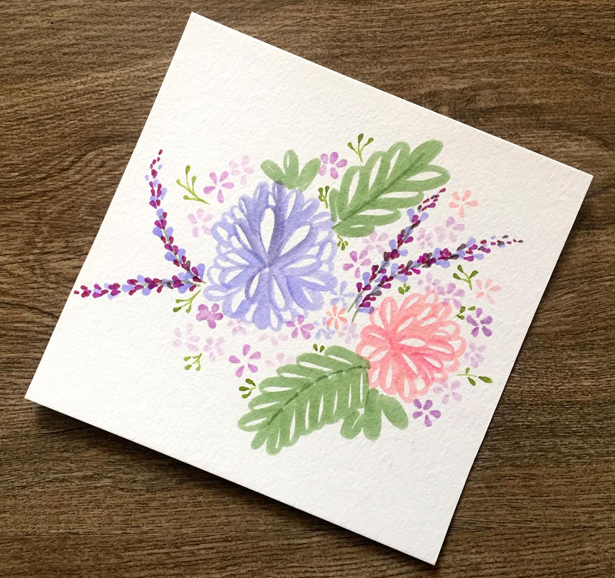 Flores con Brush pens - image 2 - student project