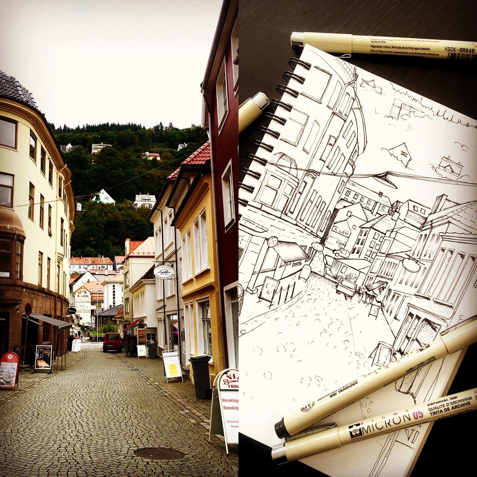 Urban Sketching - image 3 - student project
