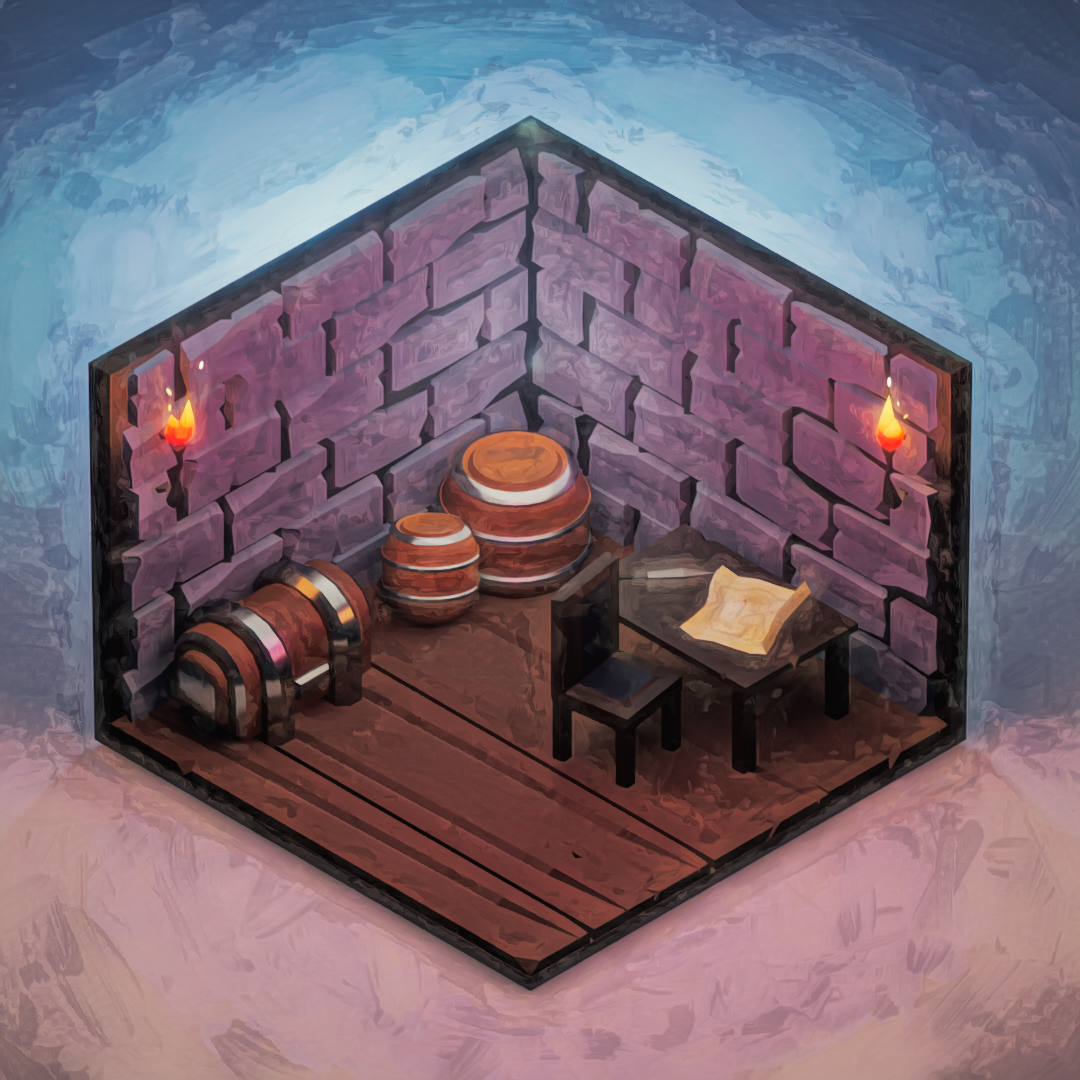 Isometric Medieval Study - image 1 - student project