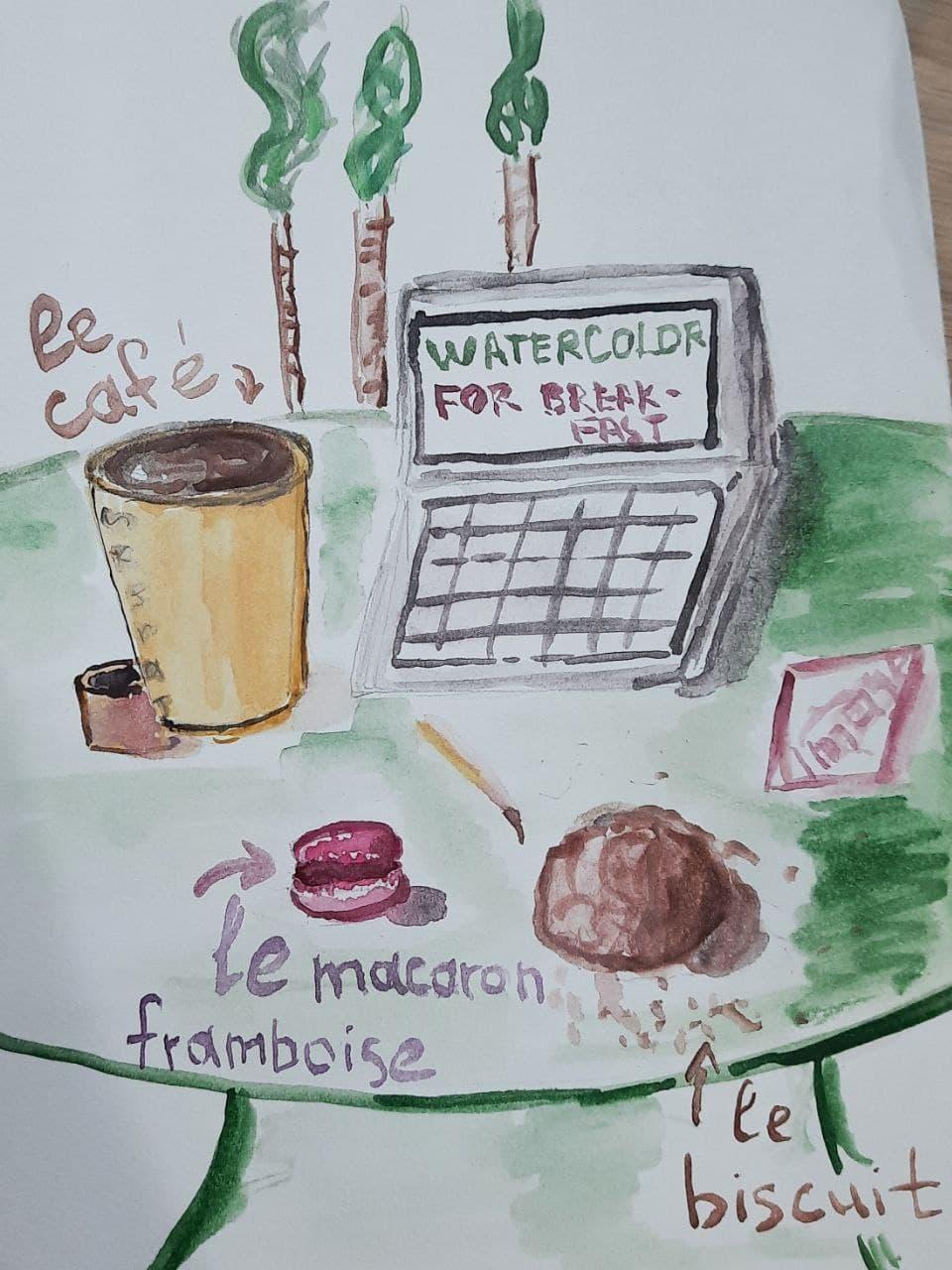 My first try with watercolor - image 5 - student project