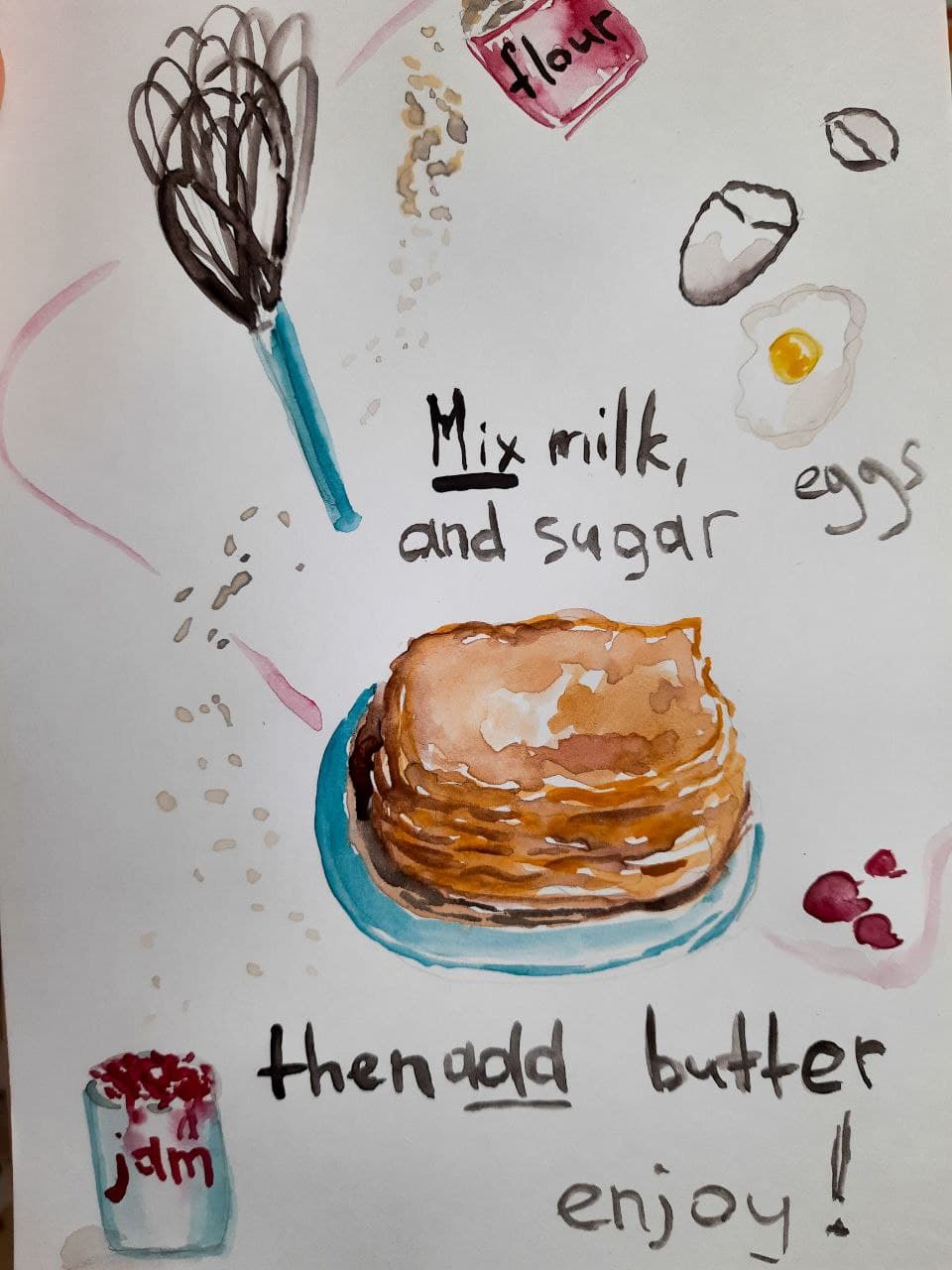 My first try with watercolor - image 2 - student project