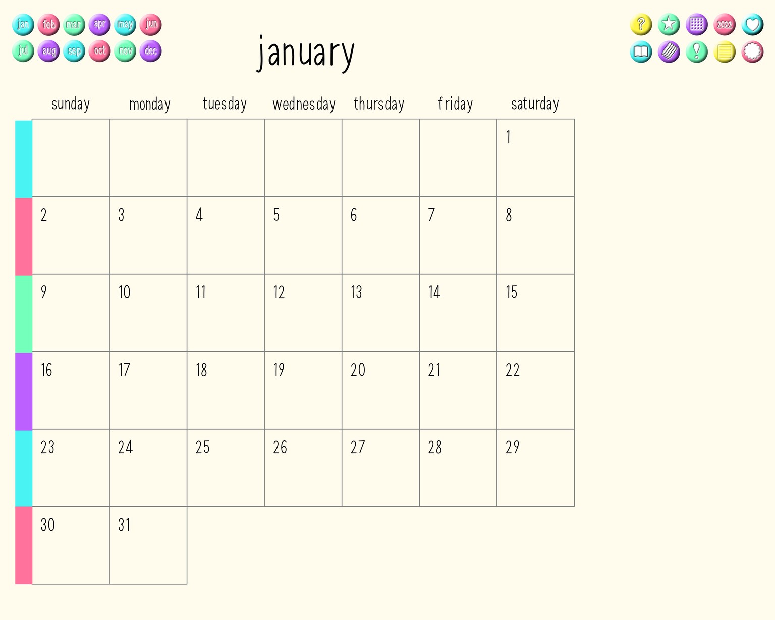 2022 Planner - image 3 - student project
