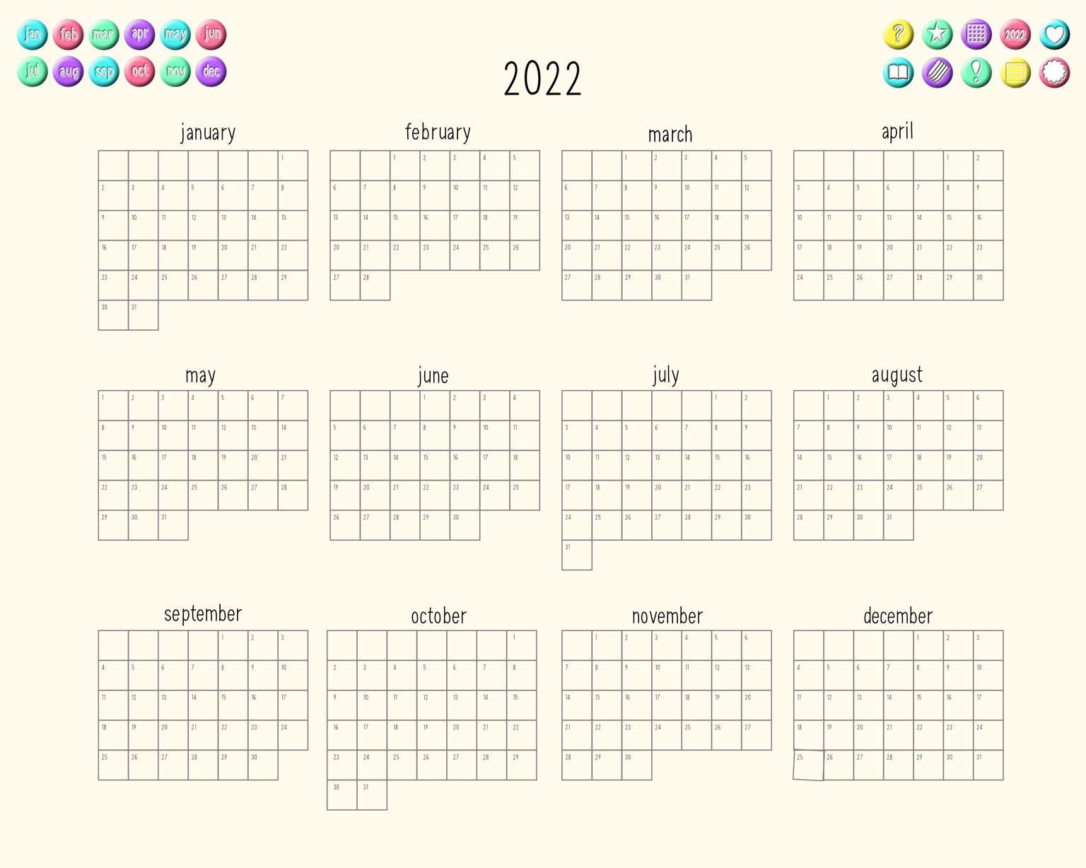 2022 Planner - image 2 - student project